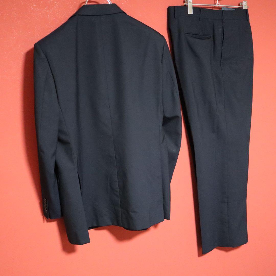 Burberrys 90s Wool Mohair Suit Jacket Blue
