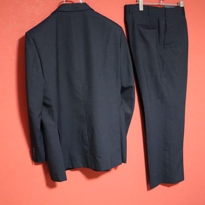 Burberrys 90s Wool Mohair Suit Jacket Blue