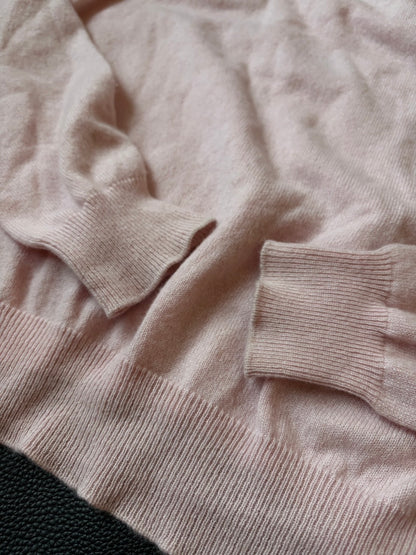 JIL SANDER AW19 Cashmere Crew Neck Sweater Pink Size 36
