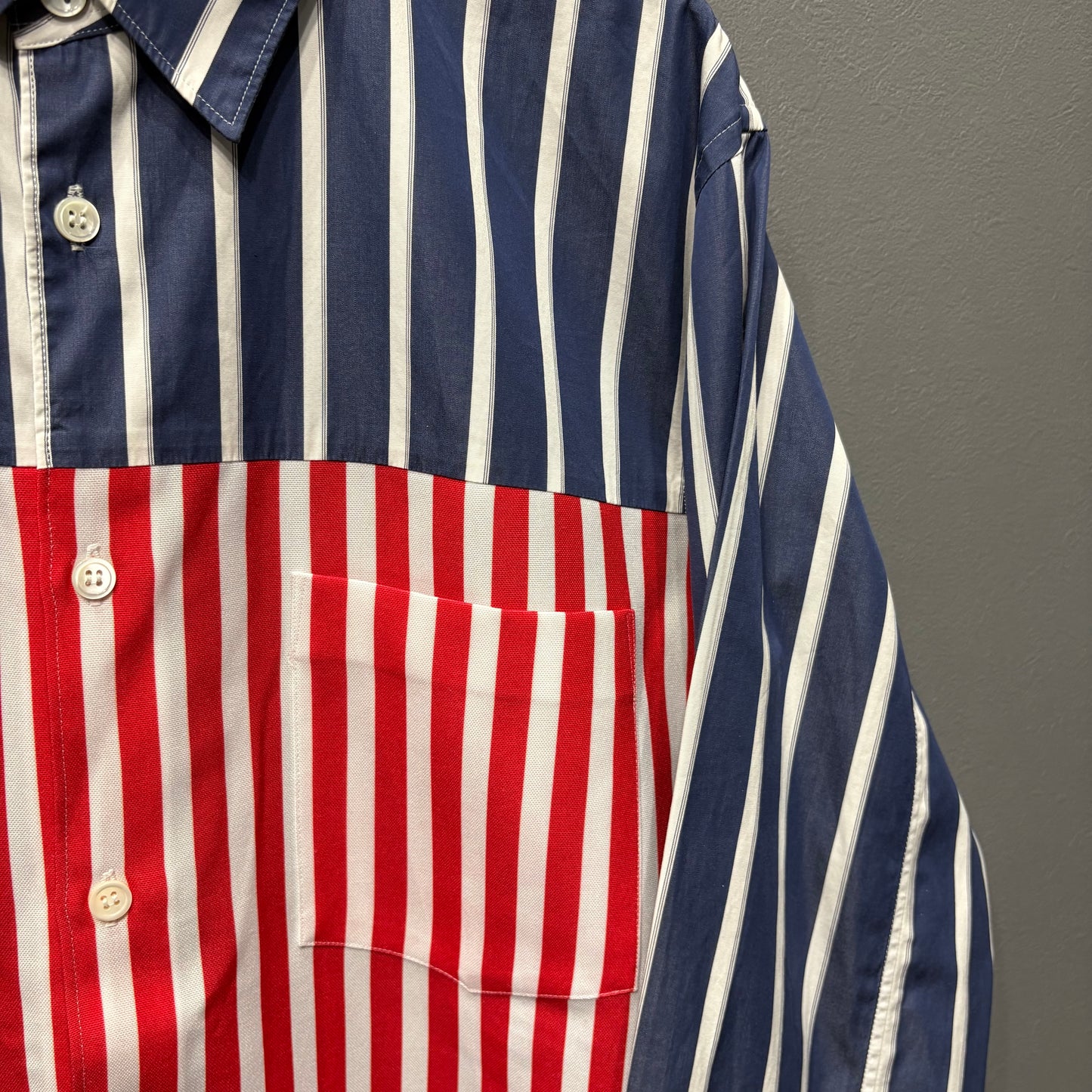COMME des GARCONS HOMME PLUS 20AW Switching Long Sleeve Shirt Size S