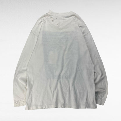Hanes Long-sleeved T-shirt White Size M