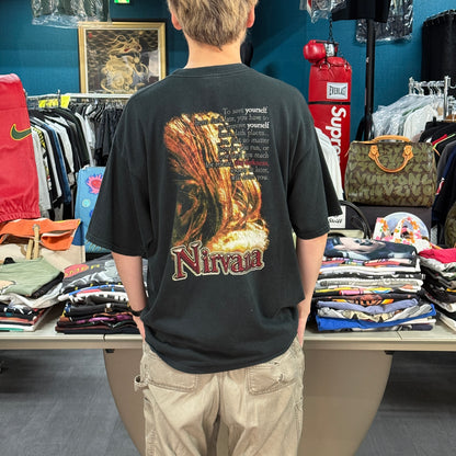 NIRVANA "KURT & FRANCES" T-Shirt Double-Sided Size XL