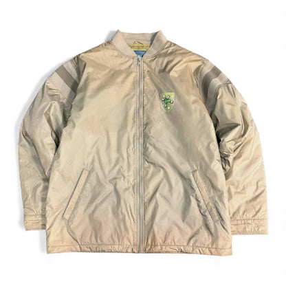 Vintage Stussy Beige Quilted Bomber Jacket Size L