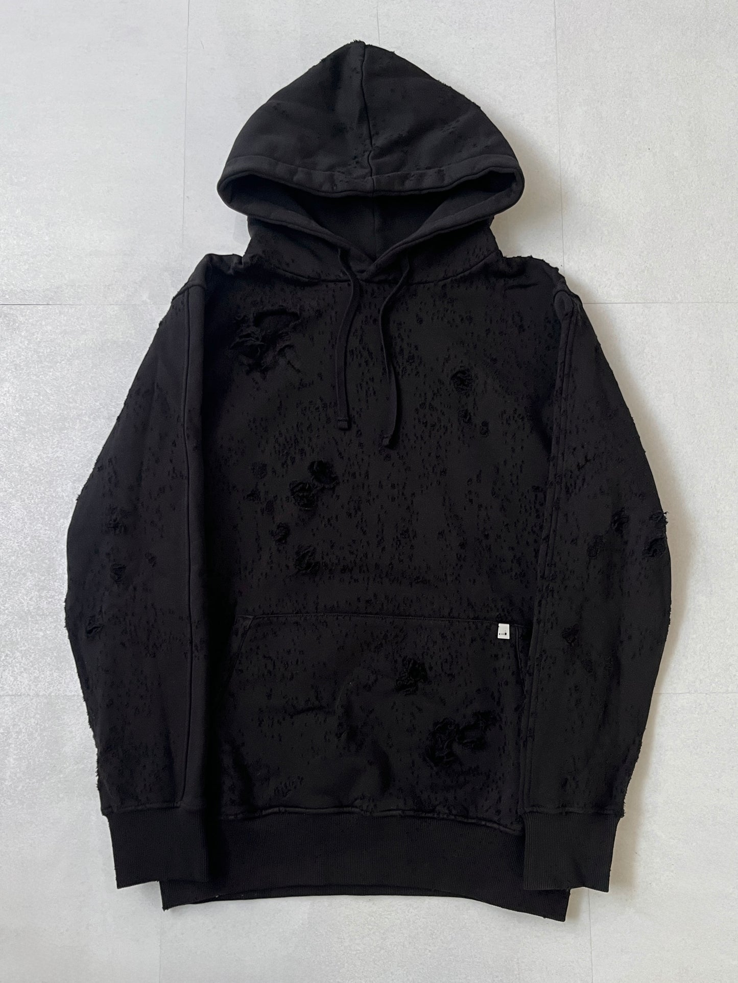 Alyx Damaged Black Hoodie Size XL