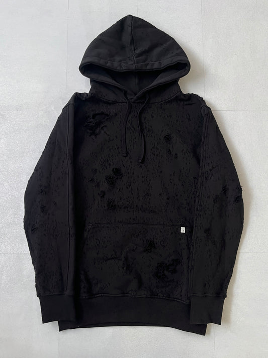 Alyx Damaged Black Hoodie Size XL