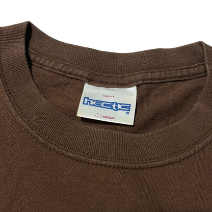 Vintage Hectic Brown Cartoon Print S/S Tee Size MEDIUM