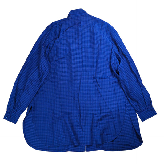 Christian Dior 90s Shadow Check Rayon Shirt Purple Size M