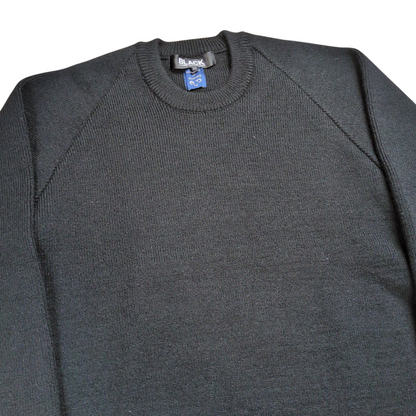 BLACK COMME des GARCONS Crew Neck Long Sleeve Sweater Size M