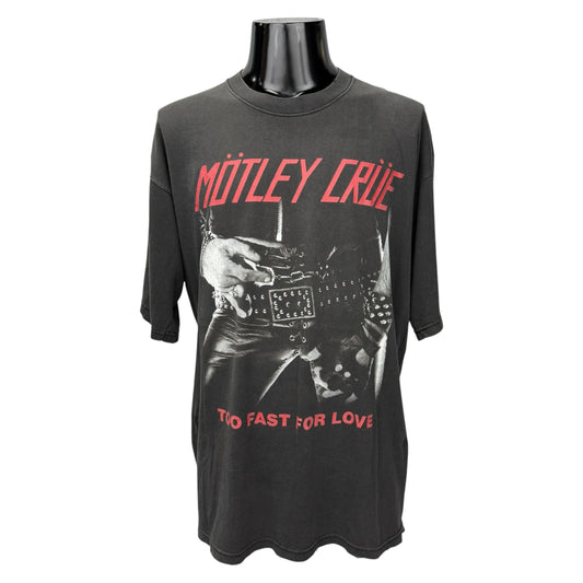MOTLEY CRUE Y2K Too Fast For Love Band T-Shirt Size L