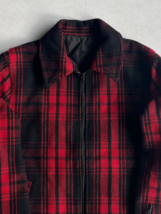 Sophnet. Multi Wool Blend Check Jacket Size S