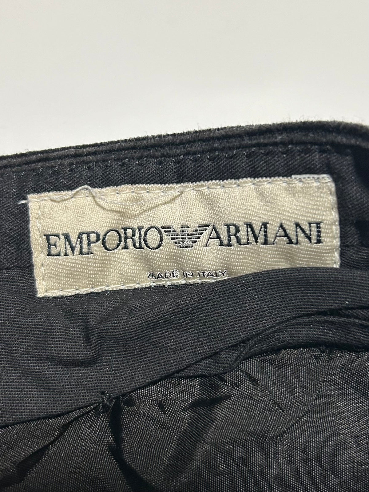 EMPORIO ARMANI AW2001 Corduroy Pants Black Size 46