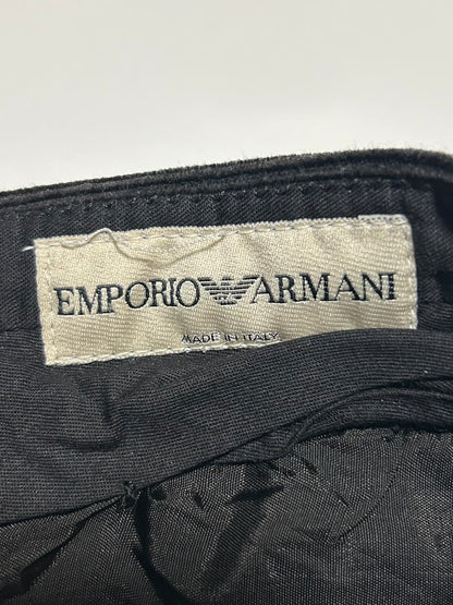 EMPORIO ARMANI AW2001 Corduroy Pants Black Size 46