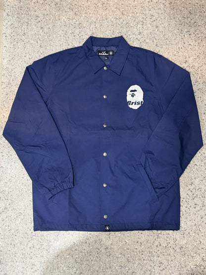 Bape F.C.R.BAPE Coach Jacket Navy Size XL