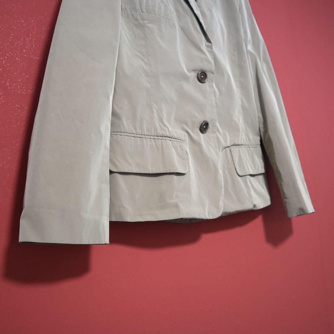 Jil Sander Beige Glossy Polyester Nylon Tailored Size 42