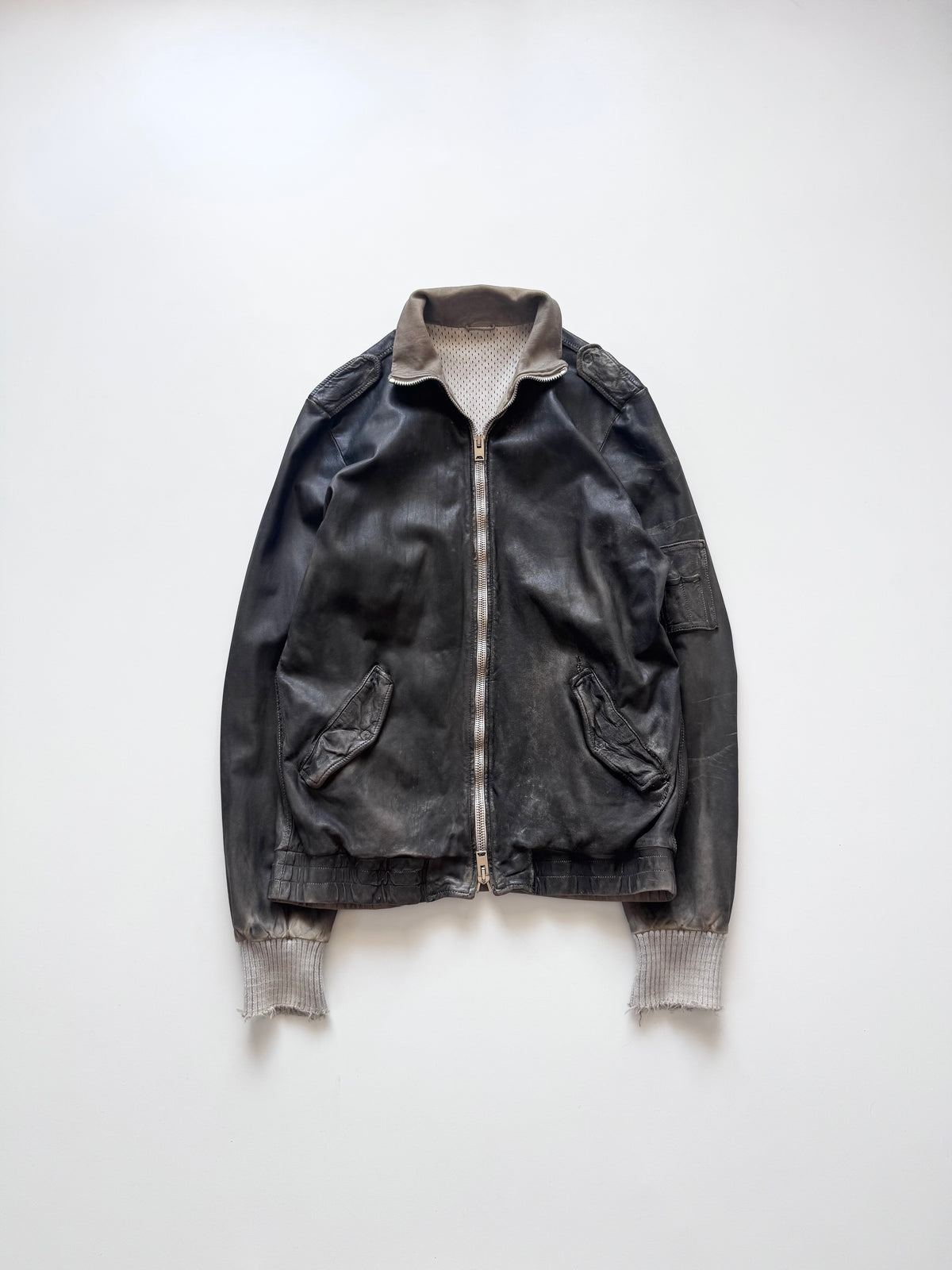 GIORGIO BRATO Leather Jacket Black