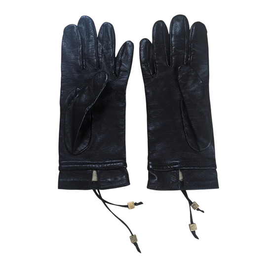 LOEWE Anagram Logo All Leather Glove Black