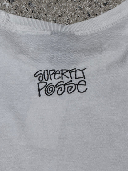 STUSSY CUSTOMADE "J.J. FAD" T-Shirt White Size XL