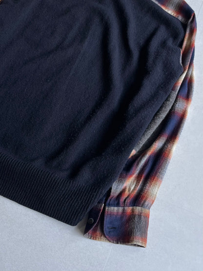 Tsumori Chisato Multi-color Cotton Blend Plaid Shirt Size 1