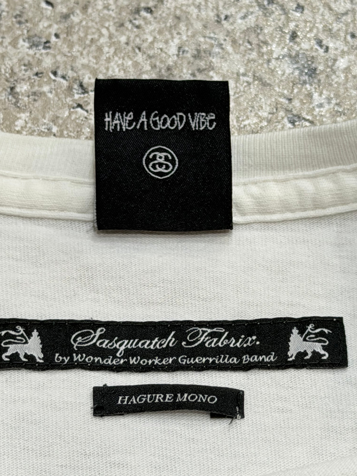 STUSSY x Sasquatchfabrix Hagure Mono T-Shirt White Size L
