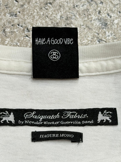 STUSSY x Sasquatchfabrix Hagure Mono T-Shirt White Size L