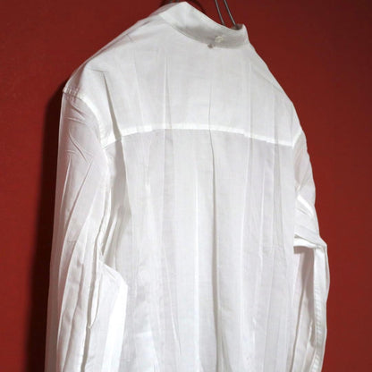 ISSEY MIYAKE FETE 08SS Pleated Flare Shirt White Size 2