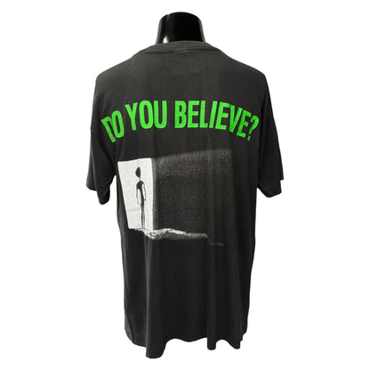 ALIEN POWER 90s Y2K "WORLD PLANET Graphic T-Shirt Size XL