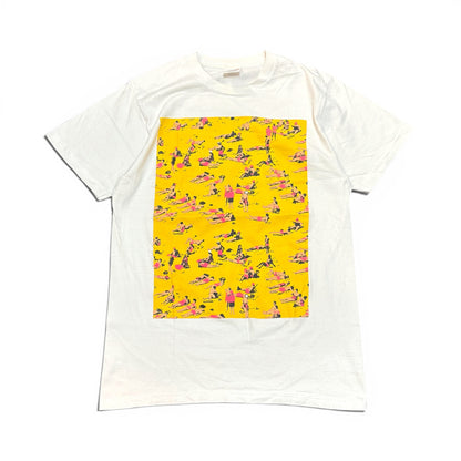 Vintage Supreme 2016 Beach Scene Graphic T-Shirt Size M