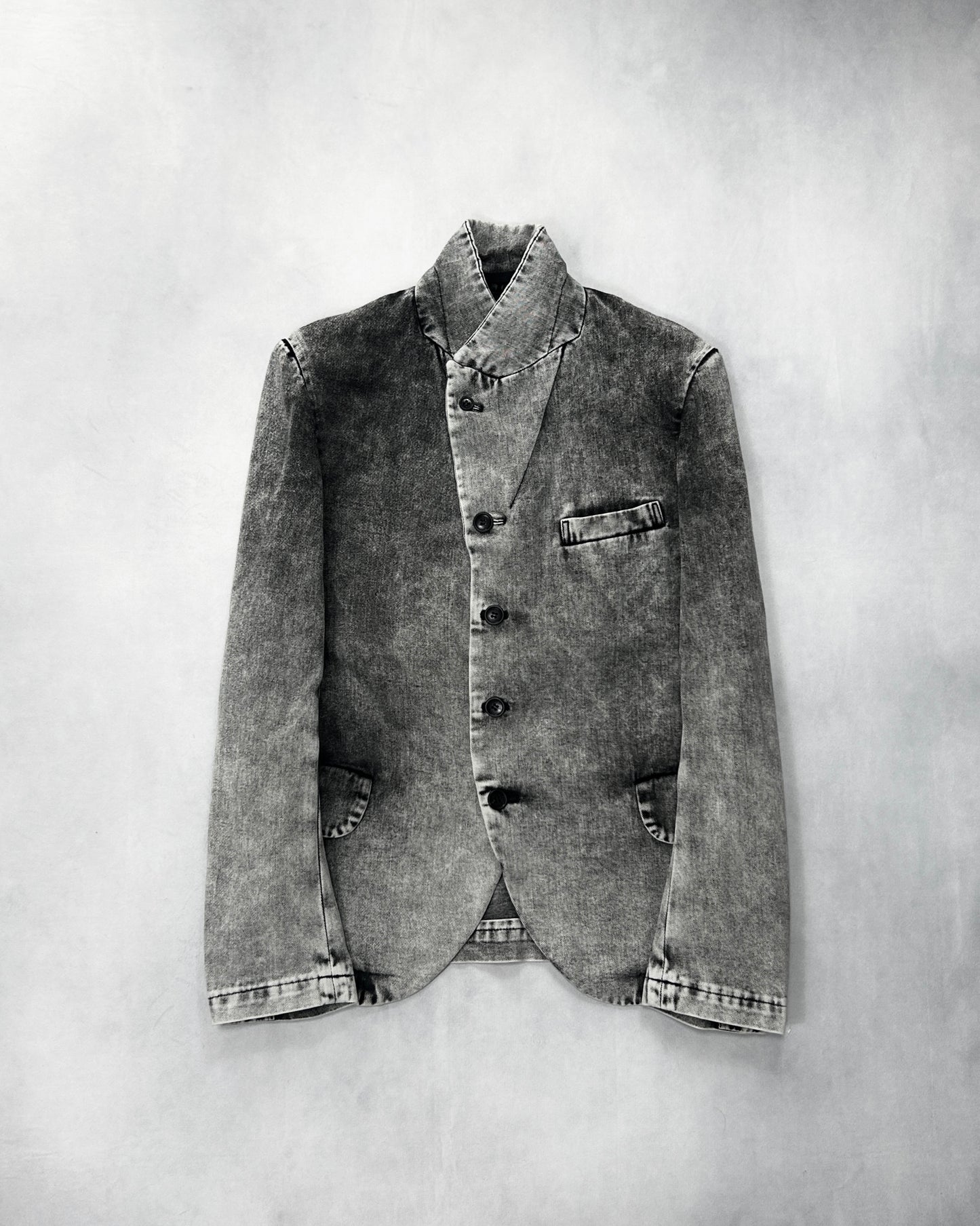 Comme des Garcons S/S2020 Acid Washed Tailored Jacket Size S