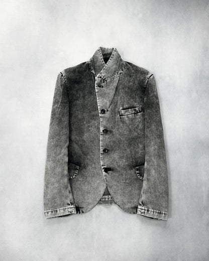 Comme des Garcons S/S2020 Acid Washed Tailored Jacket Size S