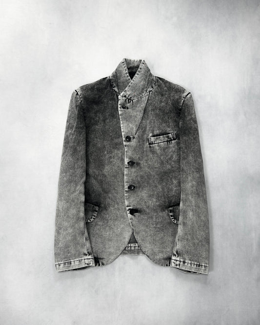 Comme des Garcons S/S2020 Acid Washed Tailored Jacket Size S