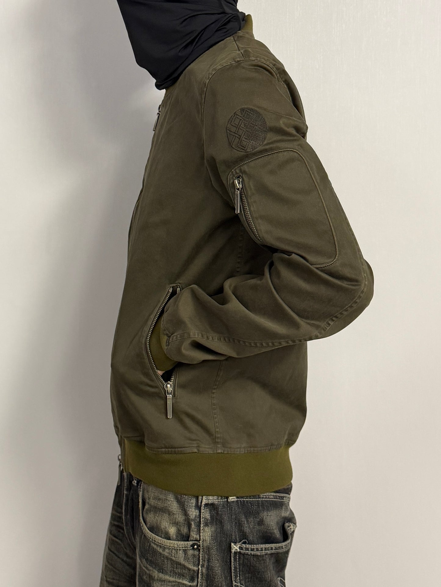 FACTOTUM Green Cotton Blend Jacket Size 46