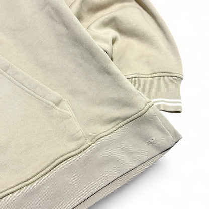 Vintage 00's Stussy Half Zip Hoodie Beige Size M