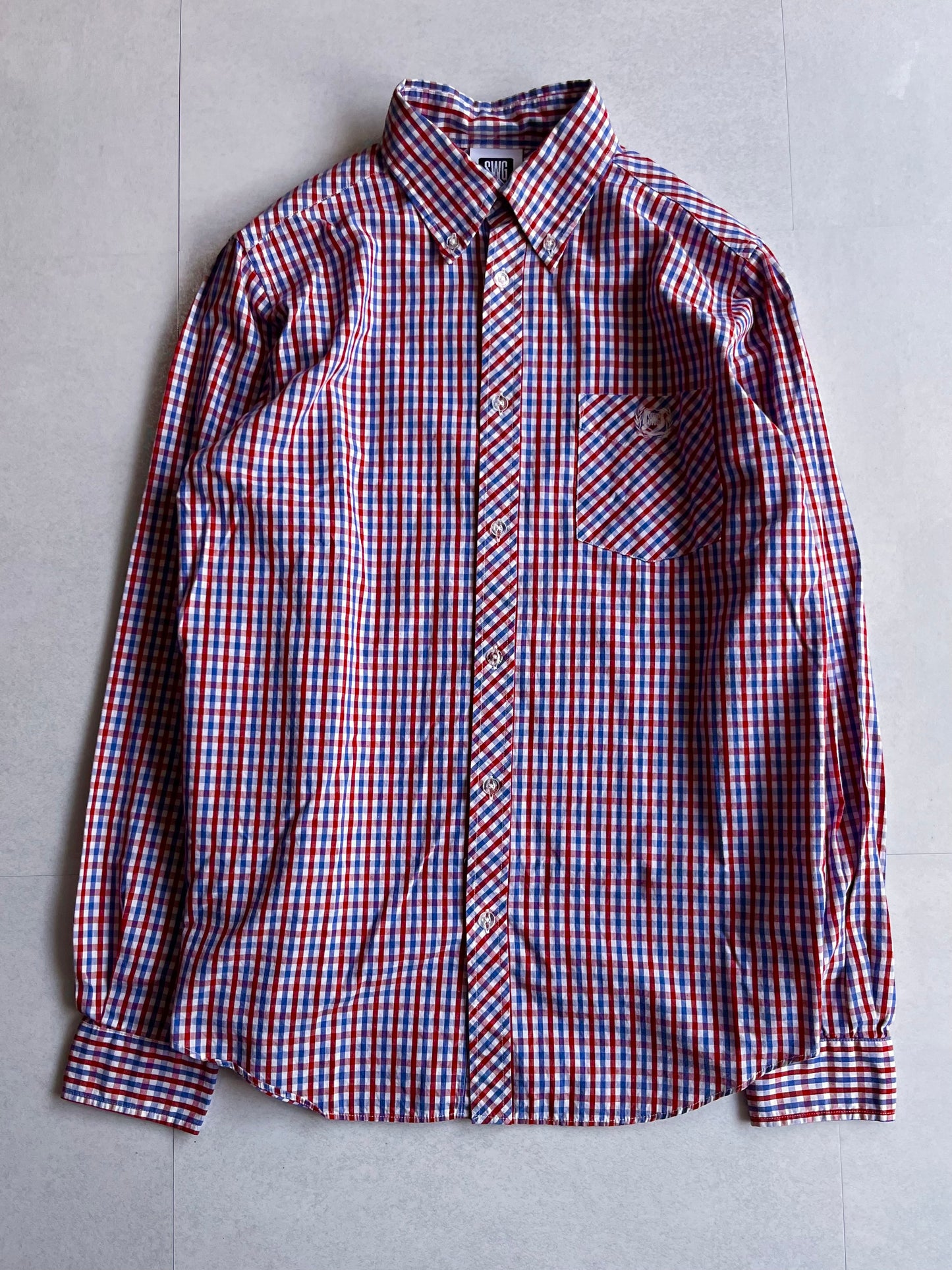 Swagger Multi Cotton Check Shirt Size L