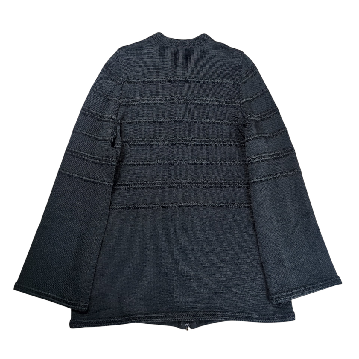 Salvatore Ferragamo Double Zip Up Cardigan Gray Size M
