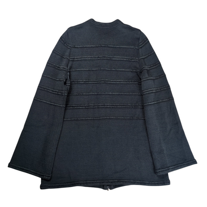 Salvatore Ferragamo Double Zip Up Cardigan Gray Size M