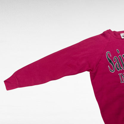 Fruit Of The Loom 90s Sweatshirt Pink Size L