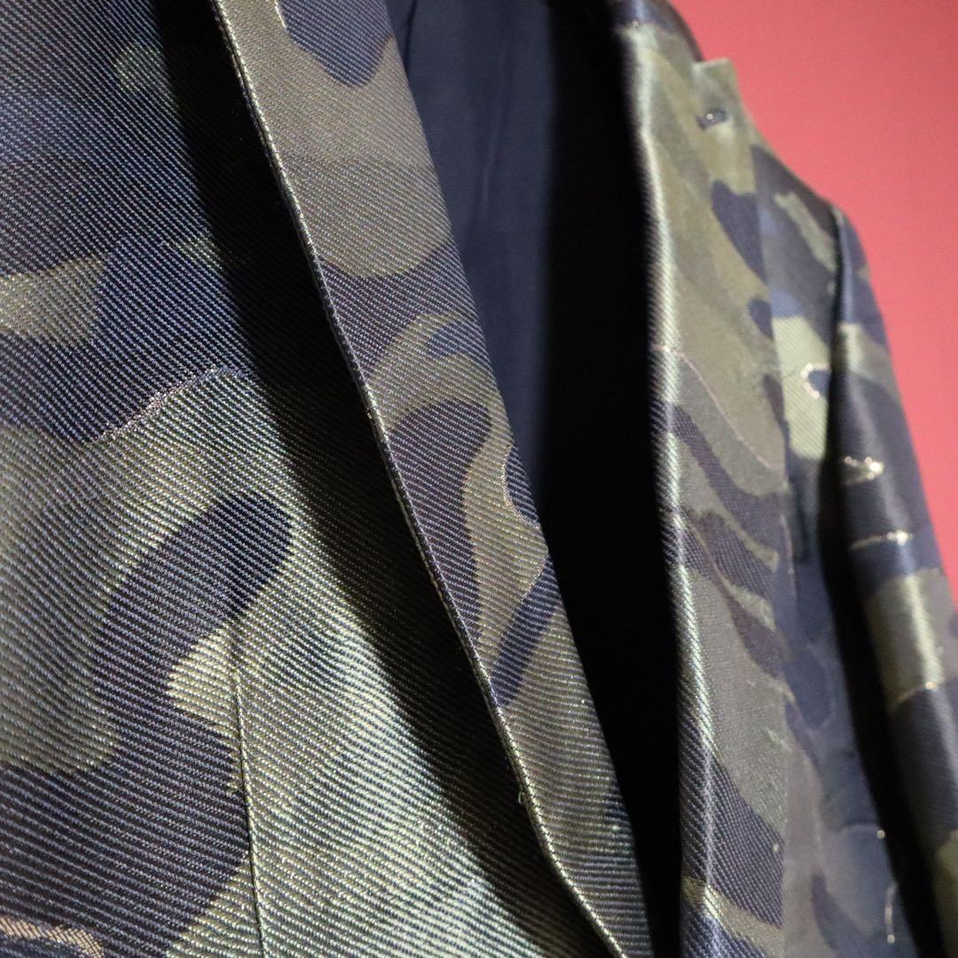 MIHARAYASUHIRO 12AW Silk Camouflage Jacquard Jacket Size XS
