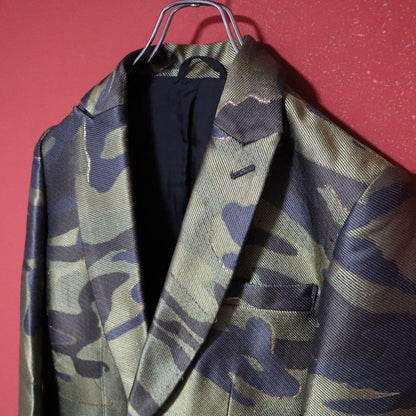 MIHARAYASUHIRO 12AW Silk Camouflage Jacquard Jacket Size XS