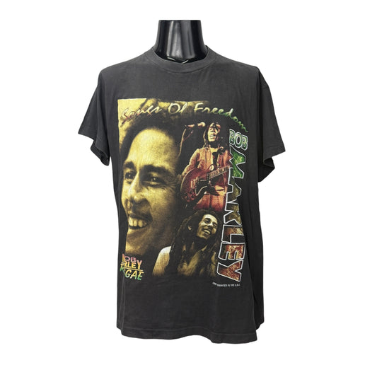 BOB MARLEY 90s "Songs Of Freedom" Album T-Shirt Size XL
