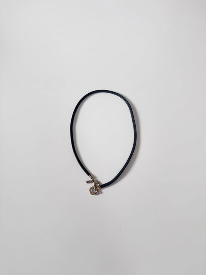 Salvatore Ferragamo Black Necklace