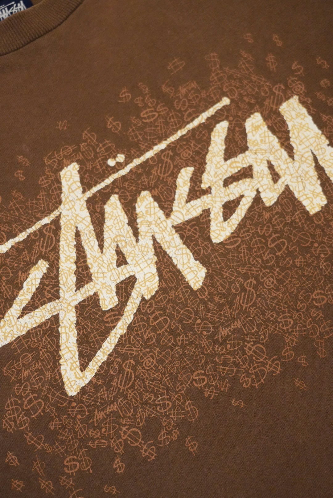 Stussy 00s Faded Brown Cotton Size L