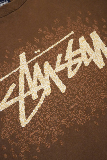 Stussy 00s Faded Brown Cotton Size L