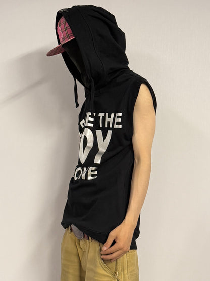 BOY LONDON Big Hood Cotton Vest Size FREE
