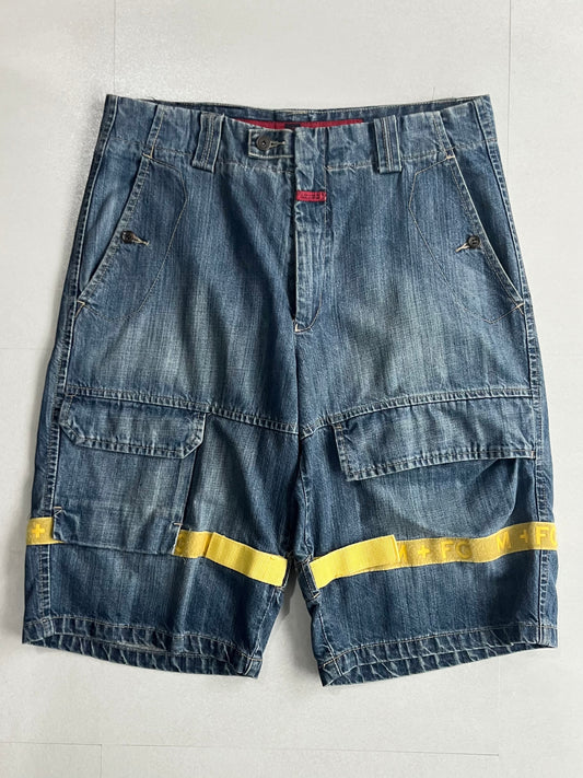 Marithe + Francois Girbaud Blue Jogger Shorts Size 34