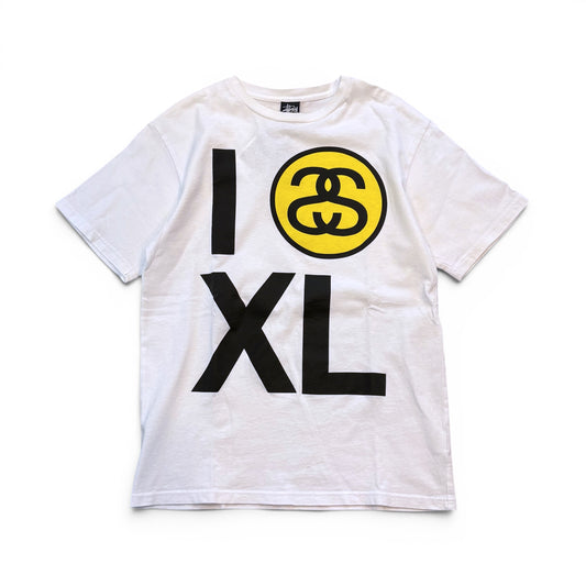 Vintage White Stussy I Love XL Chanel-inspired Size M