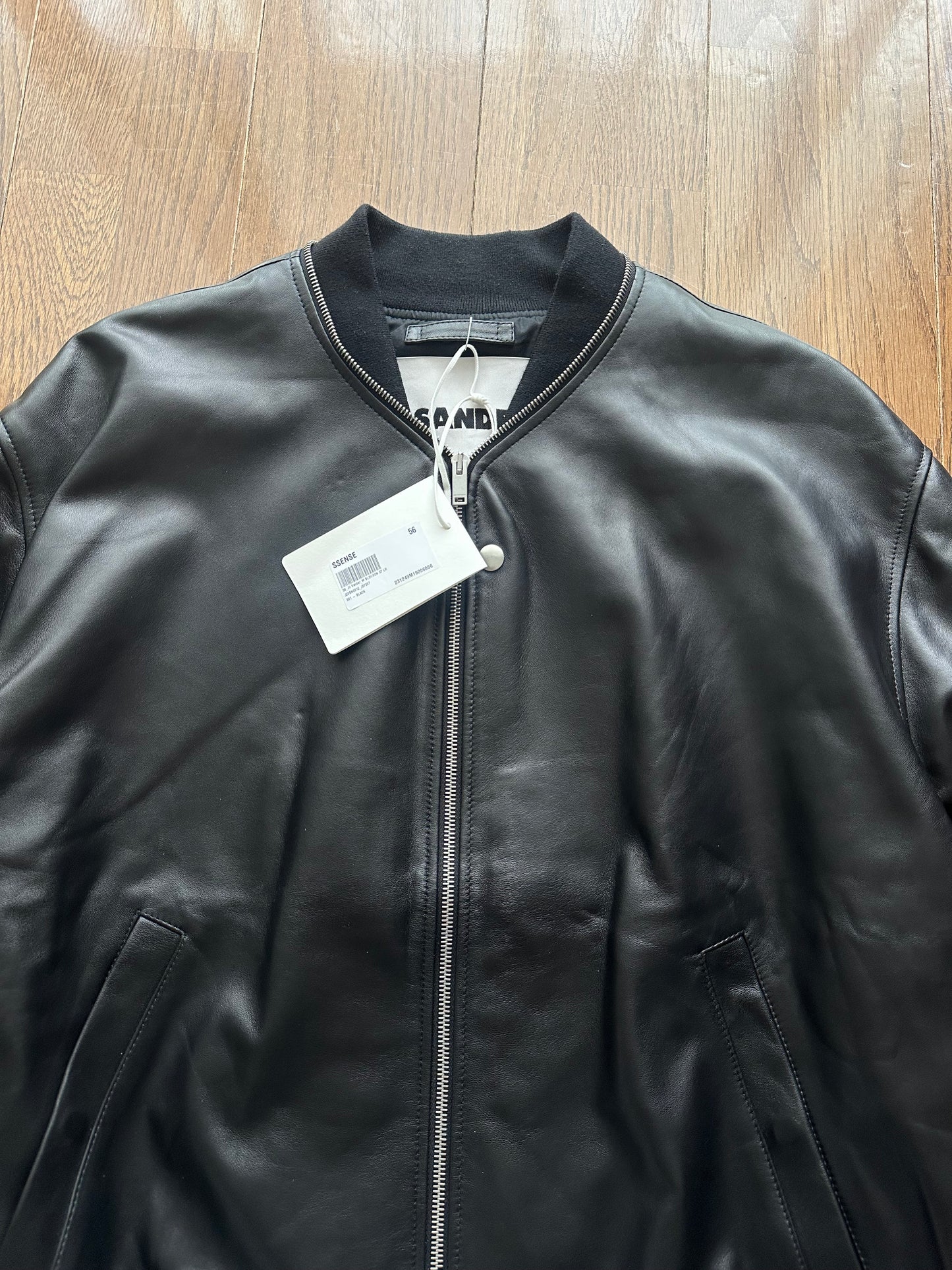 Jil Sander SS23 Jil Sander Lambskin Jacket Black Size XXL