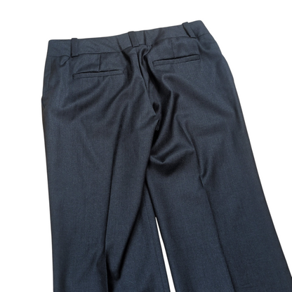Celine Triomphe Chain Center Press Wool Slacks Gray Size 38