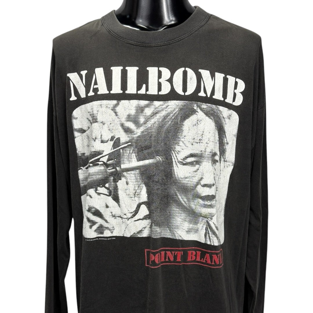 NAILBOMB 90s Point Blank Album Art Sleeve T-Shirt Size XL
