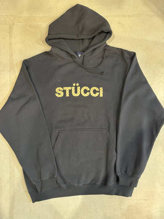 Stussy Catch The Wave Black Hoodie Size XL