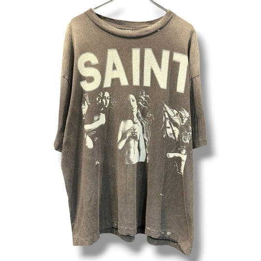 SAINT MICHAEL 25AW Vintage Saint Maria T-Shirt Black Size XL